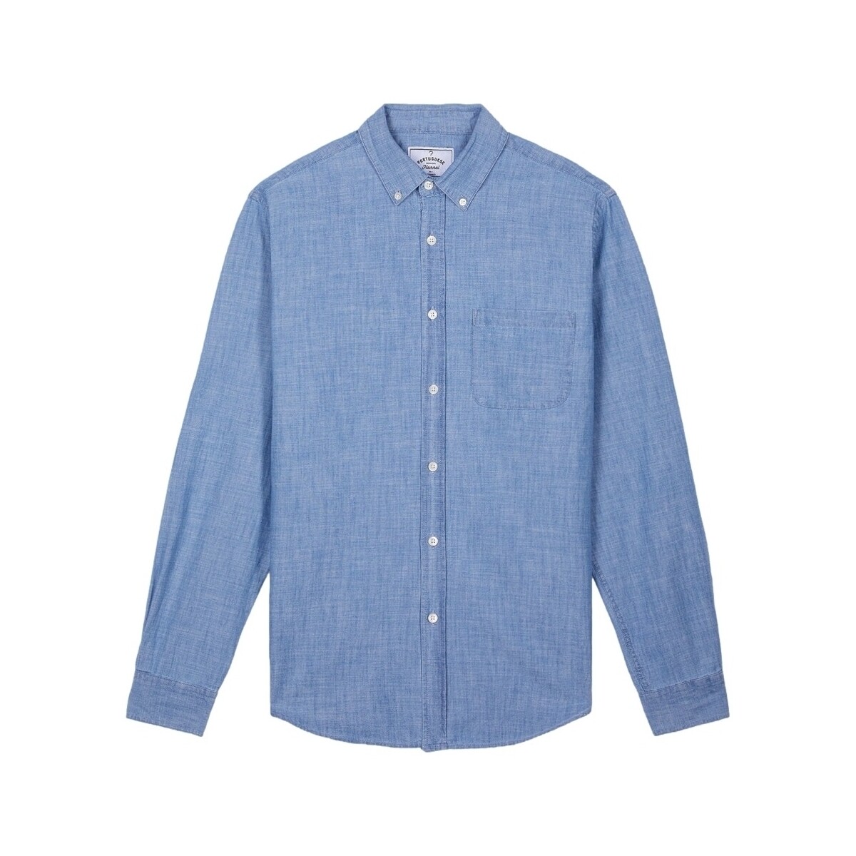 Textil Muži Košile s dlouhymi rukávy Portuguese Flannel Chambray Shirt Modrá