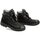 Boty Chlapecké Kotníkové boty Arno Livex 410-1 černá nubuk pánská kotníčková nadměrná obuv Černá