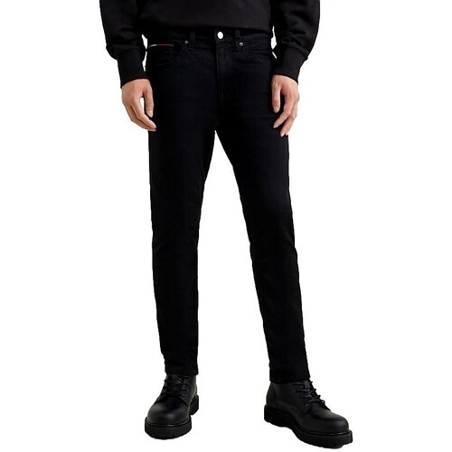 Textil Muži Kalhoty Tommy Jeans VAQUEROS AJUSTADOS HOMBRE   DM0DM09559 Černá