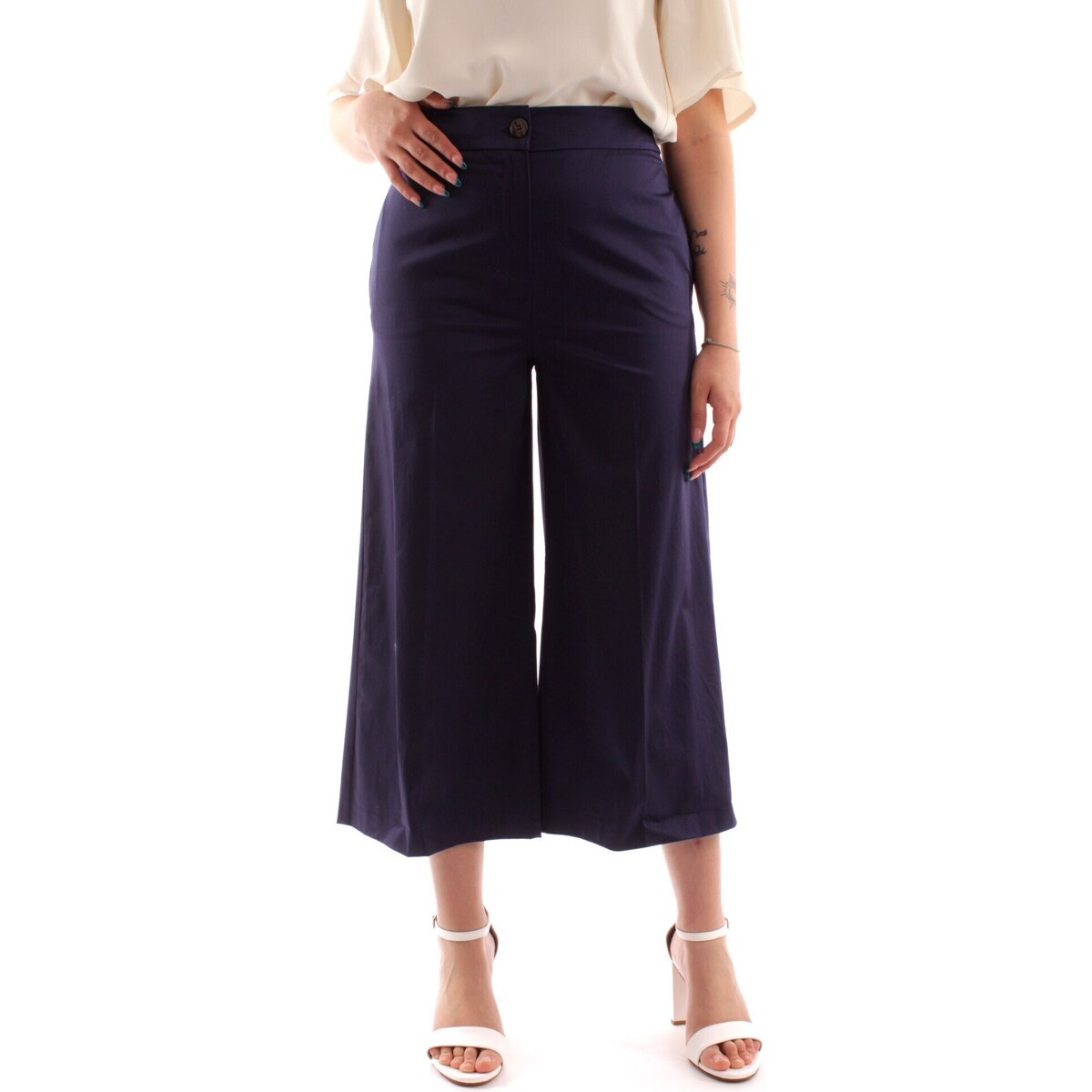 Textil Ženy Oblekové kalhoty Emme Marella ZOE1 Modrá