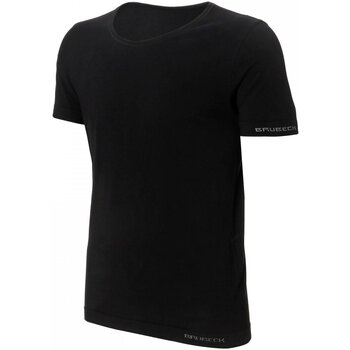 Textil Muži Trička s krátkým rukávem Brubeck Pánské tričko 00990A black 