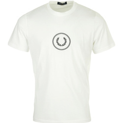 Textil Muži Trička s krátkým rukávem Fred Perry Circle Branding T-Shirt Bílá