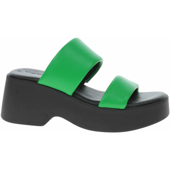 Tamaris Pantofle Dámské pantofle 1-27227-20 green/black - Zelená