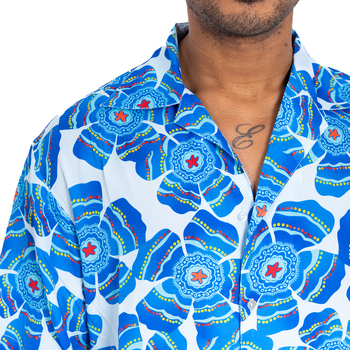 Isla Bonita By Sigris Pánské Košile Modrá