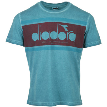 Textil Muži Trička s krátkým rukávem Diadora Tshirt Ss Spectra Used Modrá