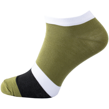 Zapana Doplňky k obuvi Pánské barevné kotníkové ponožky Slice khaki - Zelená