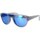 Hodinky & Bižuterie Muži sluneční brýle 23° Eyewear Occhiali da Sole Dargen D'Amico X 23° Round One Shio Šedá