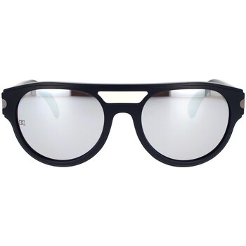 Hodinky & Bižuterie Muži sluneční brýle 23° Eyewear Occhiali da Sole Dargen D'Amico X 23° Round One Koto Černá