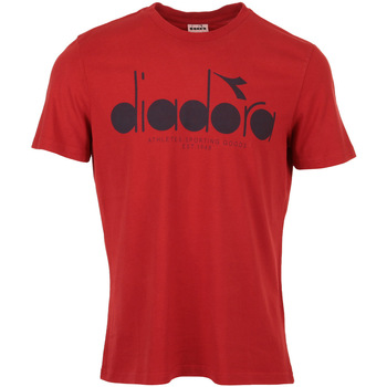 Textil Muži Trička s krátkým rukávem Diadora T-shirt 5Palle Used Červená