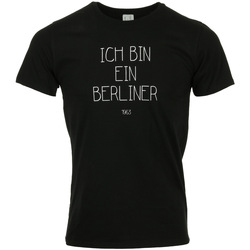 Textil Muži Trička s krátkým rukávem Civissum Ich Bin Ein Berliner Tee Černá