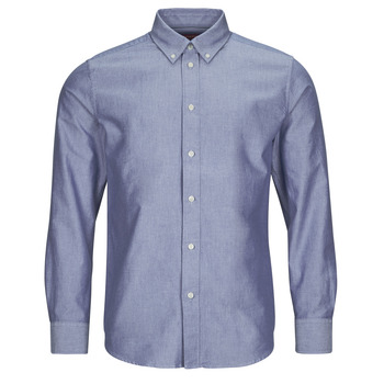 Textil Muži Košile s dlouhymi rukávy Esprit oxford shirt Modrá