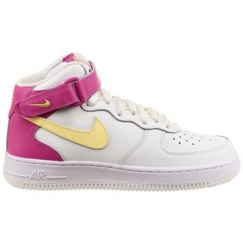 Boty Ženy Kotníkové tenisky Nike Air Force 1 Mid Bílé, Růžové