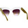 Hodinky & Bižuterie Ženy sluneční brýle Linda Farrow Occhiali da Sole  Dunaway LFL 1049 C17 Bílá
