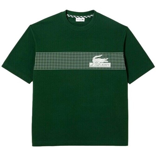 Textil Muži Trička s krátkým rukávem Lacoste CAMISETA HOMBRE   LOOSE FIT TH5590 Zelená