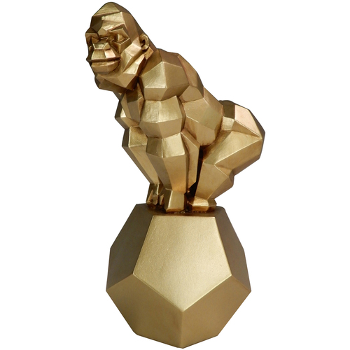 Bydlení Sošky a figurky Signes Grimalt Orangutanská Postava Zlatá