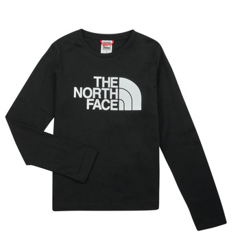 Textil Děti Trička s dlouhými rukávy The North Face Teen L/S Easy Tee Černá