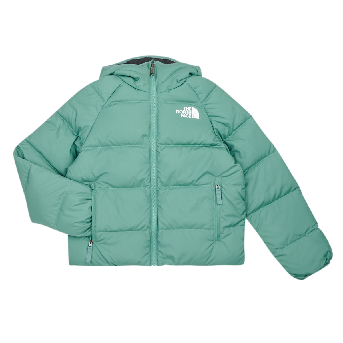 Textil Chlapecké Prošívané bundy The North Face Boys North DOWN reversible hooded jacket Černá / Zelená