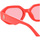 Hodinky & Bižuterie Ženy sluneční brýle The Attico Occhiali da Sole  X Linda Farrow Irene 14C11 Růžová
