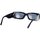 Hodinky & Bižuterie Ženy sluneční brýle The Attico Occhiali da Sole  X Linda Farrow Mini Marfa 16C1 Černá