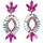 Hodinky & Bižuterie Ženy Náušnice Luna Collection 70119 Růžová