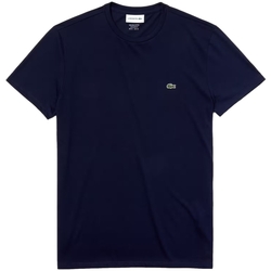 Textil Muži Trička & Pola Lacoste Pima Cotton T-Shirt - Blue Marine Modrá