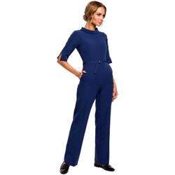 Textil Ženy Overaly / Kalhoty s laclem Made Of Emotion Dámský overal Ne M463 navy Tmavě modrá