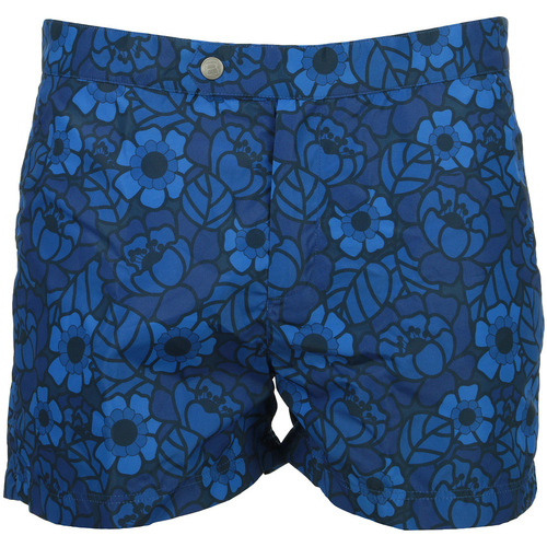 Textil Muži Plavky / Kraťasy Robinson Les Bains LW Free Flowers Modrá