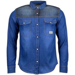 Textil Muži Košile s dlouhymi rukávy Ekw Pánská džínová košile s dlouhým rukávem Feiler tmavě modrá Tmavě modrá