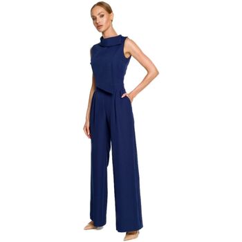 Textil Ženy Overaly / Kalhoty s laclem Made Of Emotion Dámský overal Youdon M702 navy Tmavě modrá