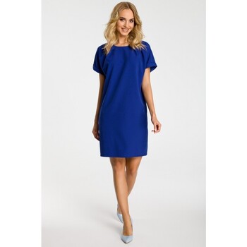 Textil Ženy Krátké šaty Made Of Emotion Dámské mini šaty Gurmey M337 královsky modrá S Tmavě modrá