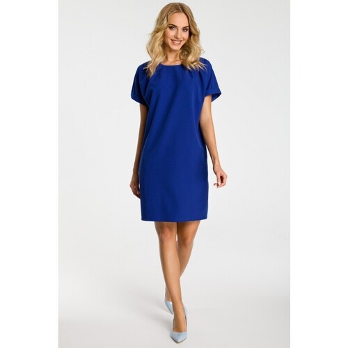 Textil Ženy Krátké šaty Made Of Emotion Dámské mini šaty Gurmey M337 královsky modrá Tmavě modrá