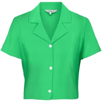 Textil Ženy Halenky / Blůzy Only Shirt Caro Linen - Summer Green Zelená