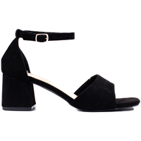 Boty Ženy Sandály W. Potocki Originální černé dámské  sandály na širokém podpatku 