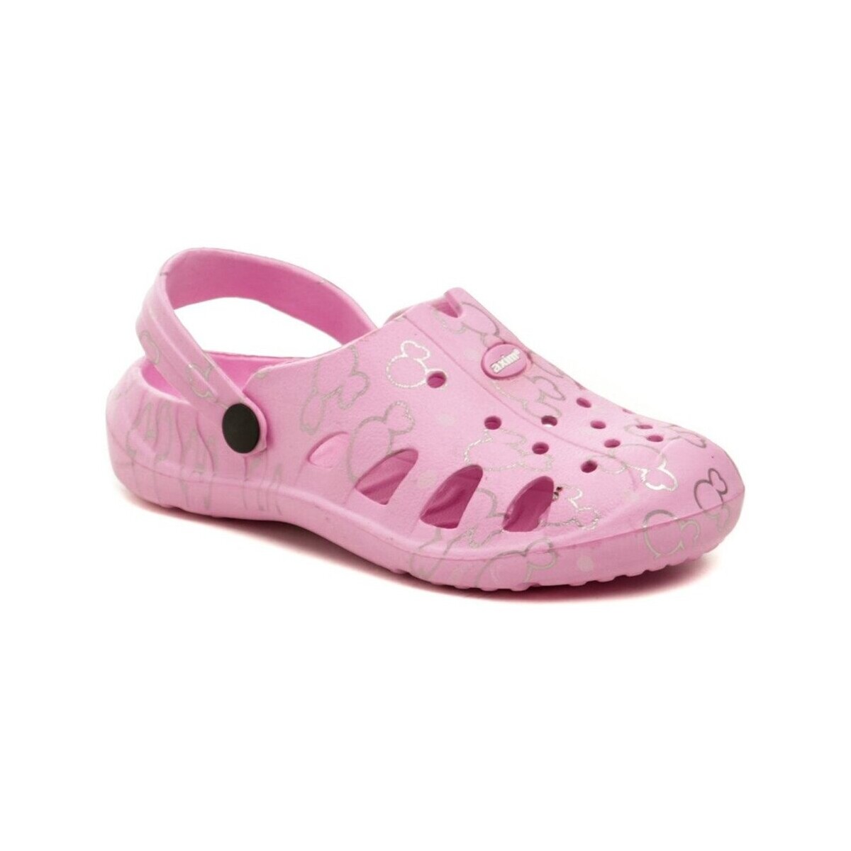 Boty Děti Pantofle Axim 1K23765 růžové dívčí nazouváky crocsy Růžová
