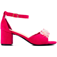 Boty Ženy Sandály W. Potocki Krásné dámské růžové  sandály na širokém podpatku 
