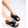 Boty Ženy Sandály W. Potocki Zajímavé dámské  sandály černé na klínku 