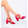 Boty Ženy Sandály W. Potocki Luxusní  sandály dámské růžové na širokém podpatku 