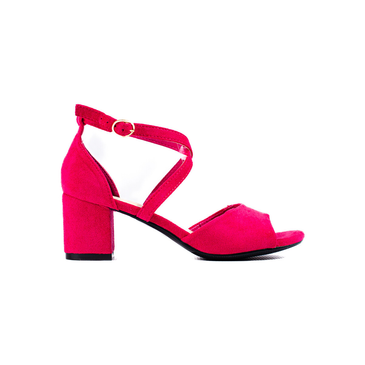 Boty Ženy Sandály W. Potocki Luxusní  sandály dámské růžové na širokém podpatku 