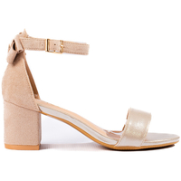 Boty Ženy Sandály W. Potocki Pohodlné dámské  sandály hnědé na širokém podpatku 