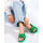 Boty Ženy Žabky Pk Komfortní dámské zelené  nazouváky bez podpatku 