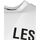 Textil Muži Trička s krátkým rukávem Les Hommes LF224300-0700-1009 | Grafic Print Bílá