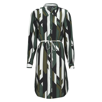 Textil Ženy Krátké šaty Vero Moda VMNUNA JOSIE LS SHORT SHIRT Zelená