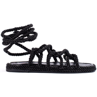 Boty Ženy Sandály Pk Komfortní dámské černé  sandály bez podpatku 