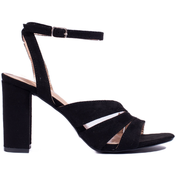 Boty Ženy Sandály Pk Exkluzívní dámské  sandály černé na širokém podpatku 