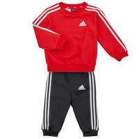 Textil Chlapecké Set Adidas Sportswear 3S JOG Červená / Bílá / Černá