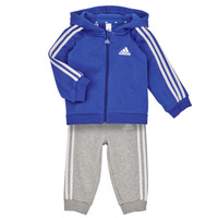Textil Chlapecké Set Adidas Sportswear 3S FZ FL JOG Modrá / Bílá / Šedá