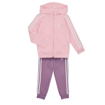 Textil Dívčí Teplákové soupravy Adidas Sportswear LK 3S SHINY TS Růžová / Fialová