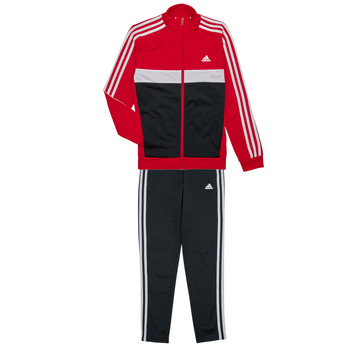 Textil Chlapecké Teplákové soupravy Adidas Sportswear 3S TIBERIO TS Červená / Bílá / Černá