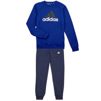Textil Chlapecké Teplákové soupravy Adidas Sportswear BL FL TS Tmavě modrá / Bílá