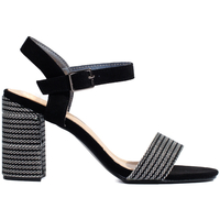 Boty Ženy Sandály Pk Krásné černé  sandály dámské na širokém podpatku 